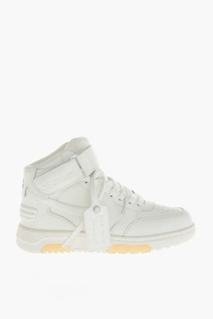 Leather Low-Top Sneakers In Solid Color