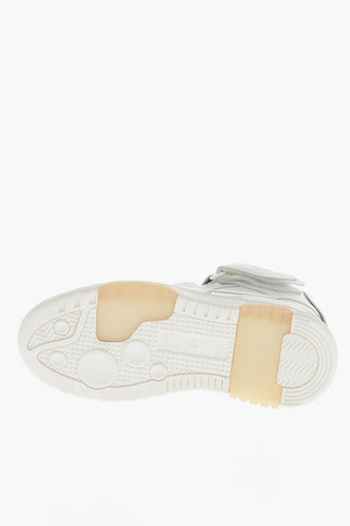 Leather Low-Top Sneakers In Solid Color