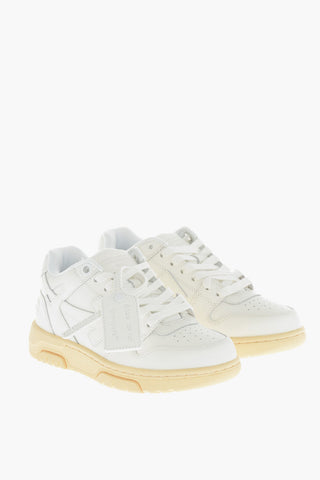 Sneakers Basse OUT OF OFFICE in Pelle con Suola a Contrasto