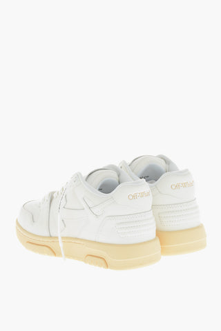 Sneakers Basse OUT OF OFFICE in Pelle con Suola a Contrasto