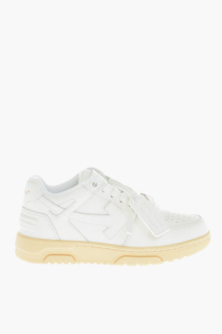 Sneakers Basse OUT OF OFFICE in Pelle con Suola a Contrasto