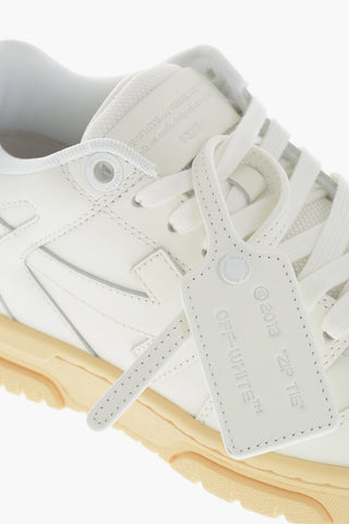 Sneakers Basse OUT OF OFFICE in Pelle con Suola a Contrasto