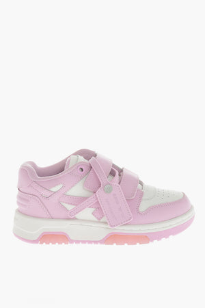 Sneakers Basse OUT OF OFFICE in Pelle con Chiusura in Velcro