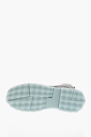 Anfibi in Pelle con Suola Sponge a Contrasto