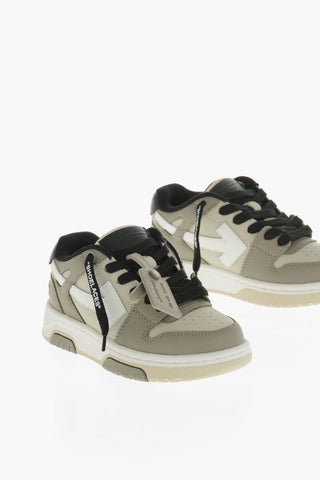 Low Sneakers OUT OF OFFICE in Leather with Contrasting Details