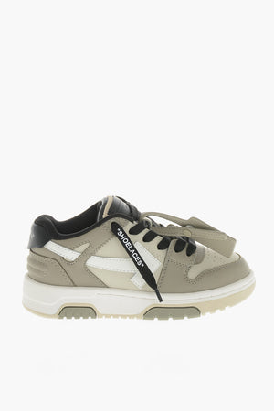 Sneakers Basse OUT OF OFFICE in Pelle con Dettagli a Contrasto