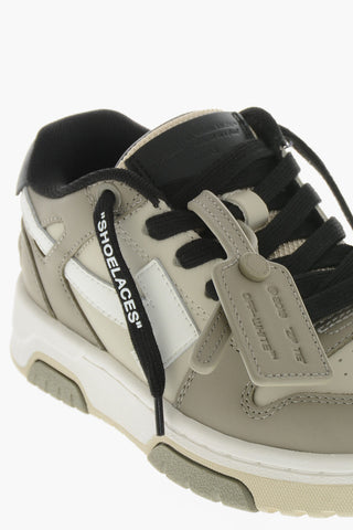Low Sneakers OUT OF OFFICE in Leather with Contrasting Details