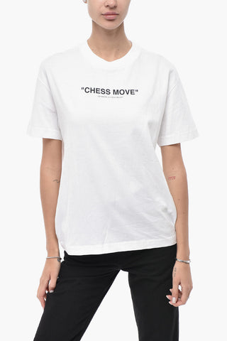 T-Shirt Mit Rundhalsausschnitt CHESS MOVE Aus Baumwolle
