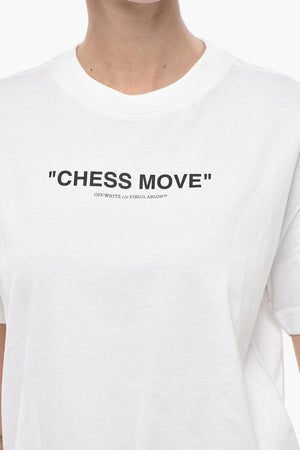 T-Shirt Mit Rundhalsausschnitt CHESS MOVE Aus Baumwolle