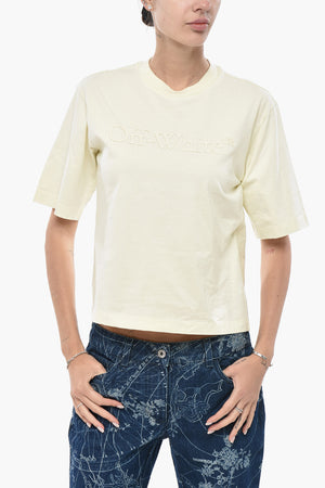 Cropped-Fit T-Shirt THICK BIG Aus Baumwolle Mit Erhabenem Logo