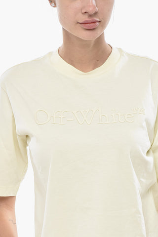Cropped-Fit T-Shirt THICK BIG Aus Baumwolle Mit Erhabenem Logo
