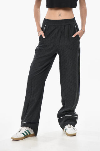 Silk-Blend Jacquard Monogram Trousers PAJAMA
