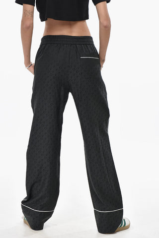 Silk-Blend Jacquard Monogram Trousers PAJAMA
