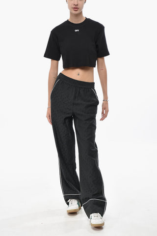 Silk-Blend Jacquard Monogram Trousers PAJAMA