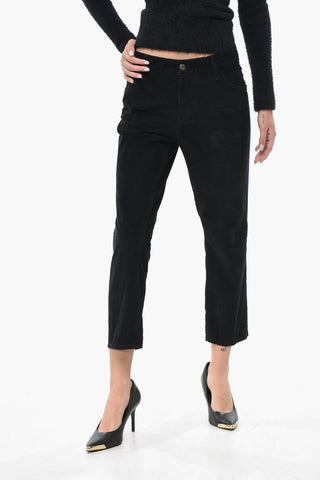 5-Pocket Ribbed Velour Pants COOL GIRL Cropped Fit