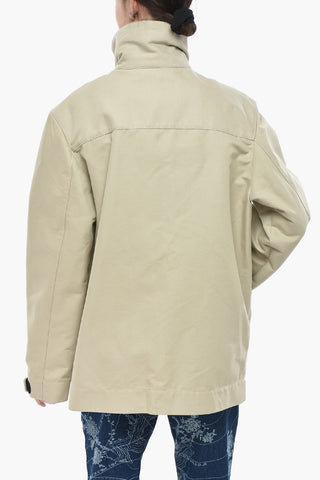 Cotton-Twill Track Jacket With Velcro Closure