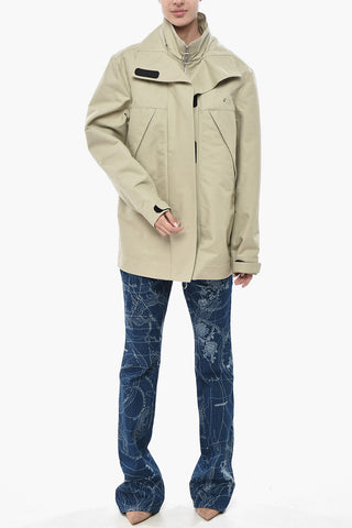 Cotton-Twill Track Jacket With Velcro Closure