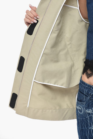 Cotton-Twill Track Jacket With Velcro Closure