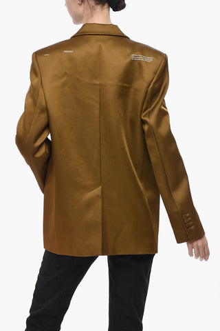 FORMAL Satin Blazer with Flap Pockets