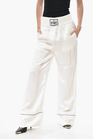 SEASONAL Satin PAJAMA-Hose mit Gummizug