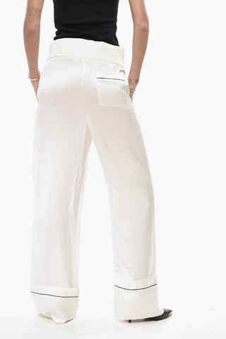 SEASONAL Satin PAJAMA-Hose mit Gummizug