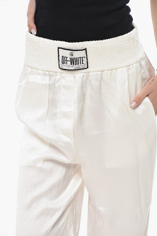 SEASONAL Satin PAJAMA-Hose mit Gummizug