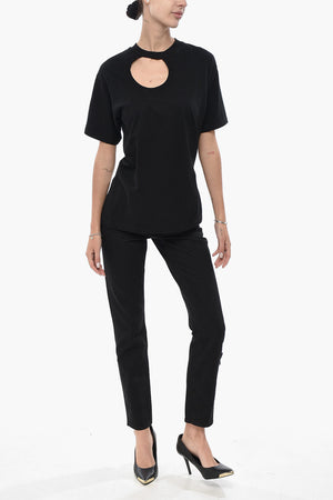 PERMANENT Cotton T-Shirt METEOR with Cut-Out