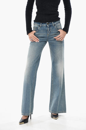 Low-Rise Washed-Denim Jeans 27cm