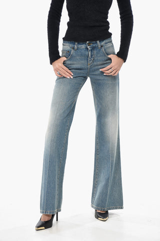 Low-Rise Washed-Denim Jeans 27cm