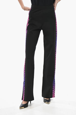 ATHLEISURE Track Pants with Logo Side Stripes