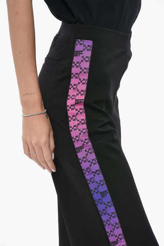 ATHLEISURE Track Pants with Logo Side Stripes