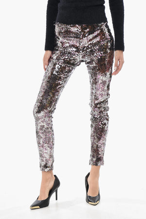 Sequin Skinny-Fit Trousers BELLA