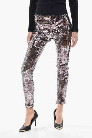 Sequin Skinny-Fit Trousers BELLA