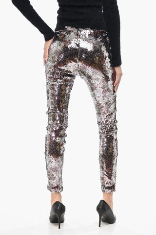 Sequin Skinny-Fit Trousers BELLA