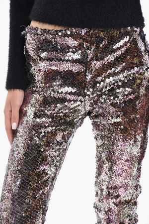 Sequin Skinny-Fit Trousers BELLA
