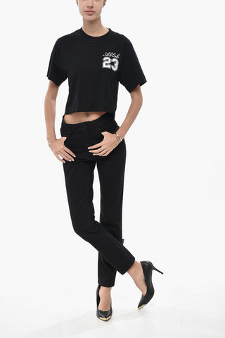 Crop T-Shirt OW23 with Embroidery