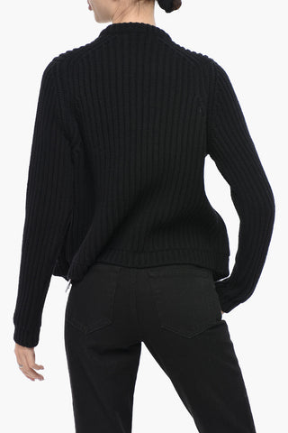 Cotton-Blend Sweater METEOR With Double-Fabric Detail