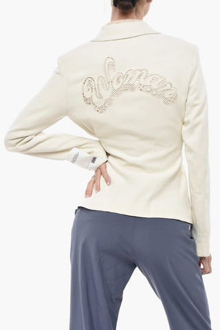 TAILORING Lined Blazer with Wrap Design