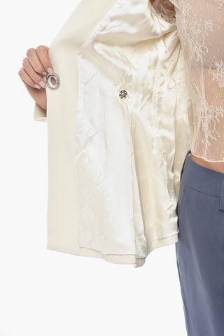 TAILORING Lined Blazer with Wrap Design