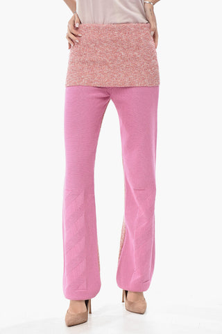 Strickhose mit Maxi-Bundumschlag