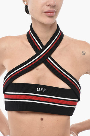 Gestricktes Tube-Top CROSS COLLAR