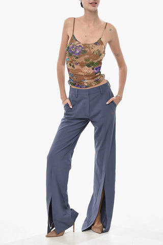 SEASONAL Tanktop Aus Mesh Mit Blumenmuster