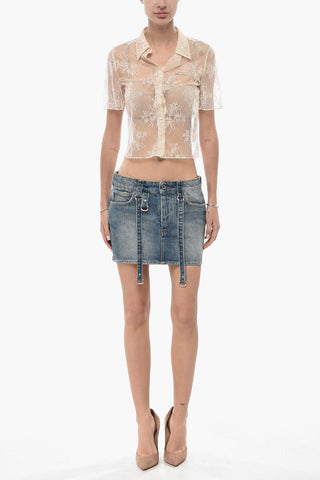 Minigonna Cargo in Denim
