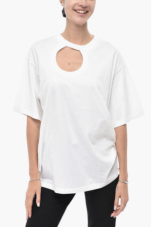 PERMANENT T-Shirt aus Baumwolle METEOR mit Cut-Out