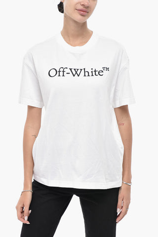 Cotton Crewneck T-Shirt BIG BOOKISH