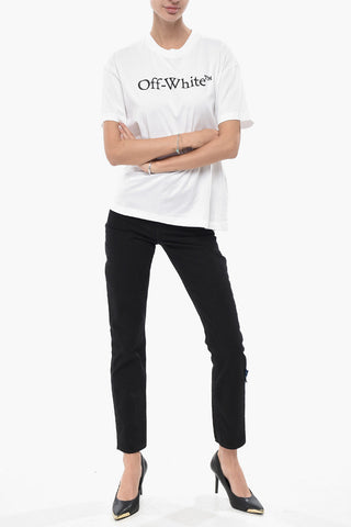 Cotton Crewneck T-Shirt BIG BOOKISH