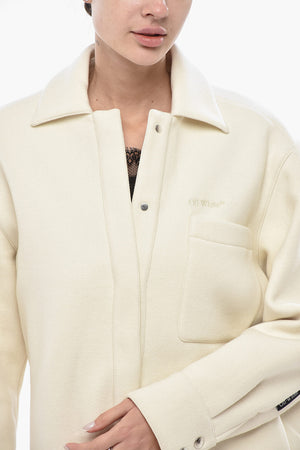 Wool Overshirt Coat With Snap Buttons
