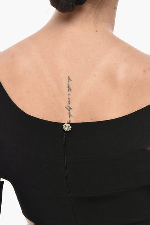 Tubino in Maglia con Cut-out All-Over