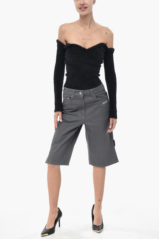 SEASONAL Maglia FUZZY con Scollo a Cuore