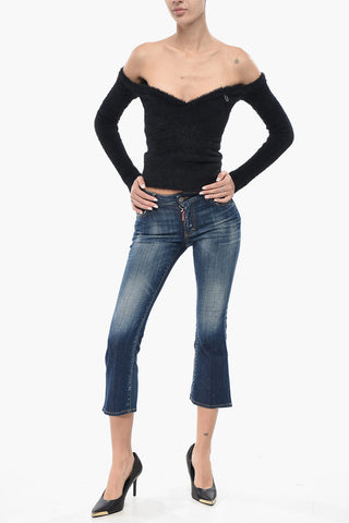 Stretch-Denim Jeans BELL BOTTOM Mit Ausgestelltem Bein 19cm